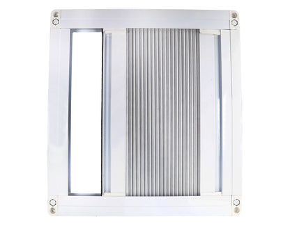 Plissé gordijn 100% lichtwerend aluminium